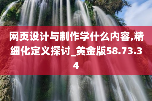 网页设计与制作学什么内容,精细化定义探讨_黄金版58.73.34