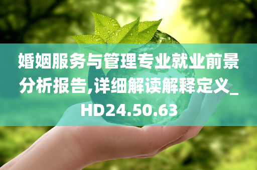 婚姻服务与管理专业就业前景分析报告,详细解读解释定义_HD24.50.63