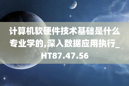 计算机软硬件技术基础是什么专业学的,深入数据应用执行_HT87.47.56