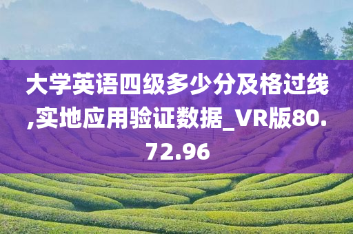 大学英语四级多少分及格过线,实地应用验证数据_VR版80.72.96