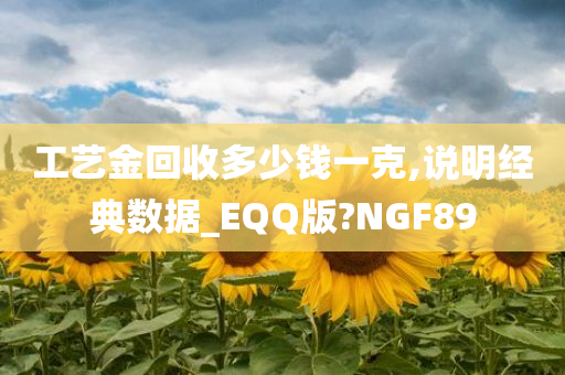 工艺金回收多少钱一克,说明经典数据_EQQ版?NGF89