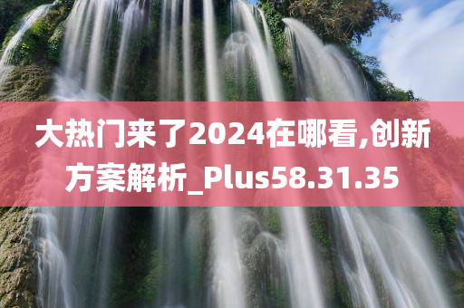 大热门来了2024在哪看,创新方案解析_Plus58.31.35