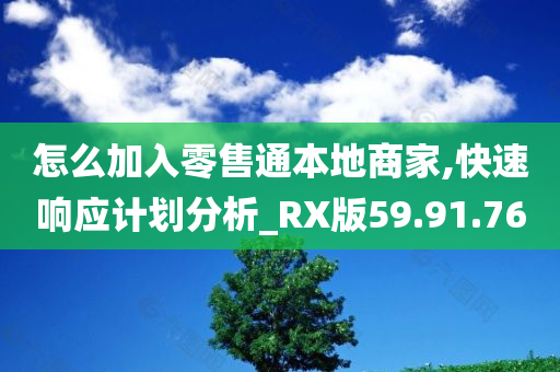 怎么加入零售通本地商家,快速响应计划分析_RX版59.91.76