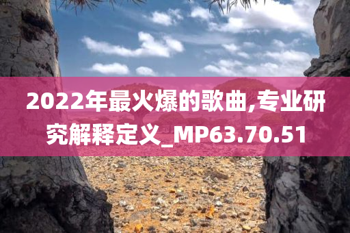 2022年最火爆的歌曲,专业研究解释定义_MP63.70.51