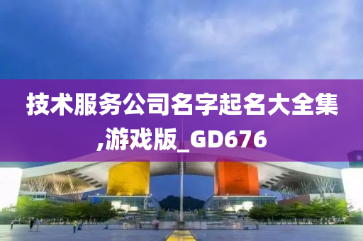 技术服务公司名字起名大全集,游戏版_GD676