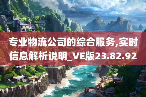 专业物流公司的综合服务,实时信息解析说明_VE版23.82.92