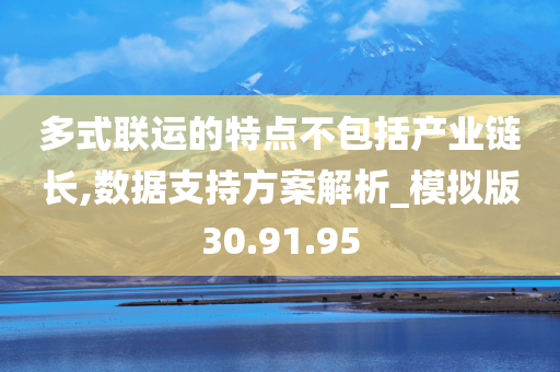 多式联运的特点不包括产业链长,数据支持方案解析_模拟版30.91.95