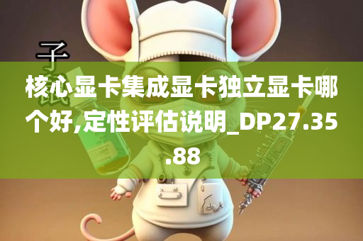 核心显卡集成显卡独立显卡哪个好,定性评估说明_DP27.35.88