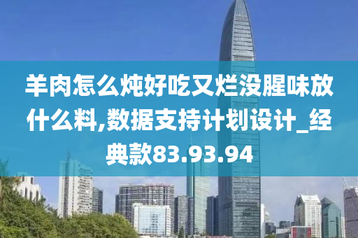 羊肉怎么炖好吃又烂没腥味放什么料,数据支持计划设计_经典款83.93.94