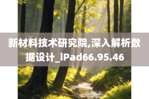 新材料技术研究院,深入解析数据设计_iPad66.95.46