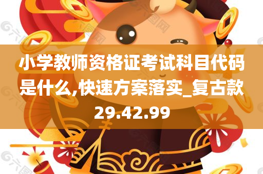 小学教师资格证考试科目代码是什么,快速方案落实_复古款29.42.99