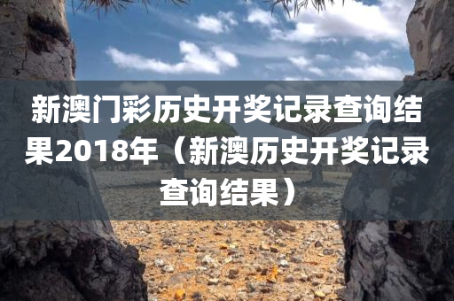 新澳门彩历史开奖记录查询结果2018年（新澳历史开奖记录查询结果）