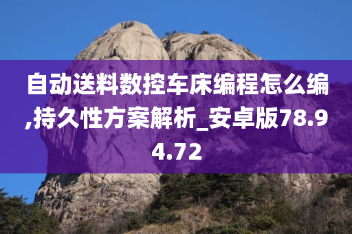 自动送料数控车床编程怎么编,持久性方案解析_安卓版78.94.72