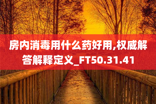 房内消毒用什么药好用,权威解答解释定义_FT50.31.41