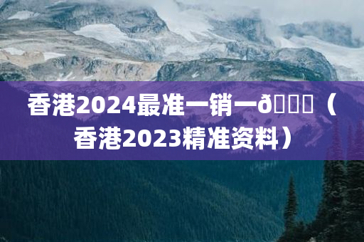 香港2024最准一销一🐎（香港2023精准资料）