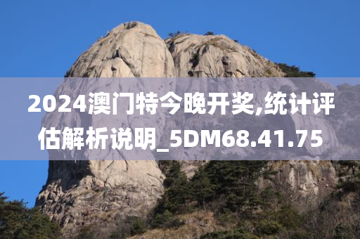 2024澳门特今晚开奖,统计评估解析说明_5DM68.41.75