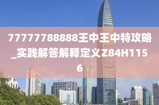 77777788888王中王中特攻略_实践解答解释定义Z84H1156