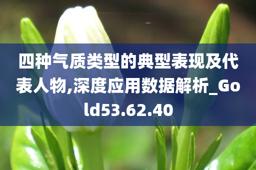 四种气质类型的典型表现及代表人物,深度应用数据解析_Gold53.62.40