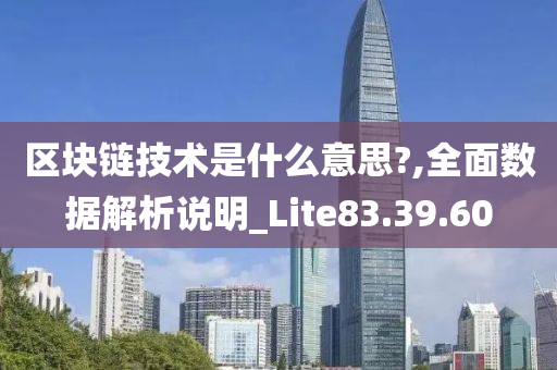 区块链技术是什么意思?,全面数据解析说明_Lite83.39.60