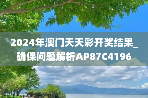 2024年澳门天天彩开奖结果_确保问题解析AP87C4196