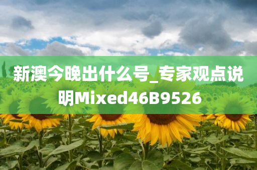 新澳今晚出什么号_专家观点说明Mixed46B9526