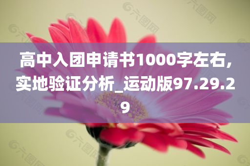 高中入团申请书1000字左右,实地验证分析_运动版97.29.29