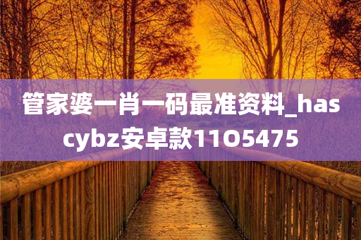 管家婆一肖一码最准资料_hascybz安卓款11O5475