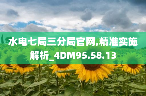 水电七局三分局官网,精准实施解析_4DM95.58.13