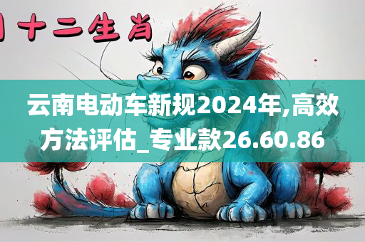 云南电动车新规2024年,高效方法评估_专业款26.60.86