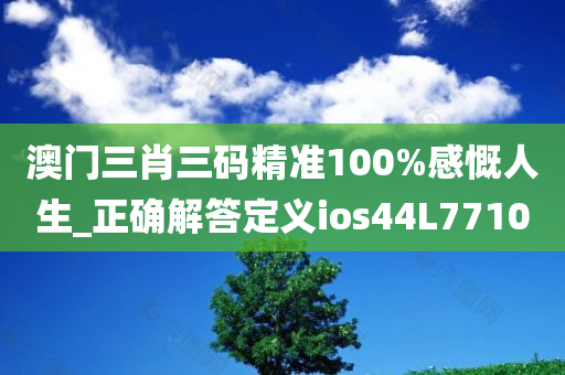 澳门三肖三码精准100%感慨人生_正确解答定义ios44L7710