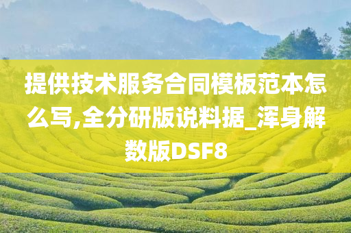 提供技术服务合同模板范本怎么写,全分研版说料据_浑身解数版DSF8