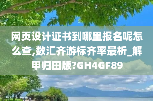 网页设计证书到哪里报名呢怎么查,数汇齐游标齐率最析_解甲归田版?GH4GF89