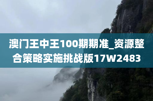 澳门王中王100期期准_资源整合策略实施挑战版17W2483