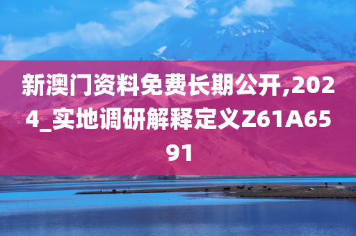 新澳门资料免费长期公开,2024_实地调研解释定义Z61A6591