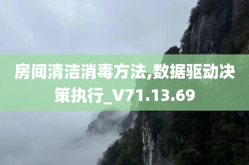 房间清洁消毒方法,数据驱动决策执行_V71.13.69