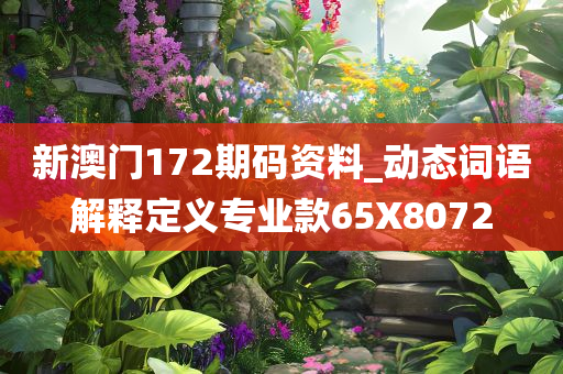 新澳门172期码资料_动态词语解释定义专业款65X8072