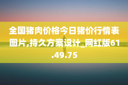 全国猪肉价格今日猪价行情表图片,持久方案设计_网红版61.49.75