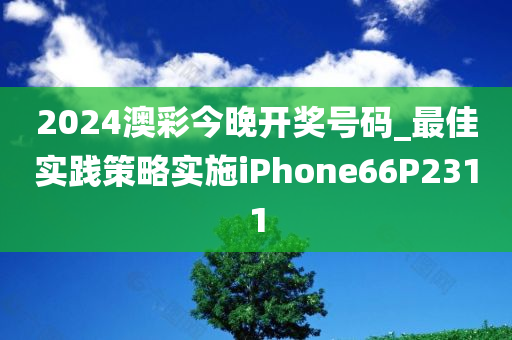 2024澳彩今晚开奖号码_最佳实践策略实施iPhone66P2311