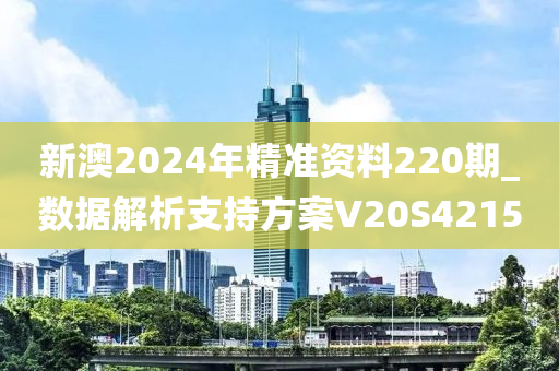 新澳2024年精准资料220期_数据解析支持方案V20S4215