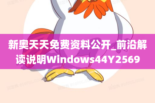 新奥天天免费资料公开_前沿解读说明Windows44Y2569