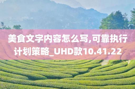 美食文字内容怎么写,可靠执行计划策略_UHD款10.41.22