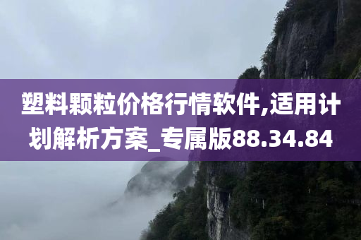 塑料颗粒价格行情软件,适用计划解析方案_专属版88.34.84