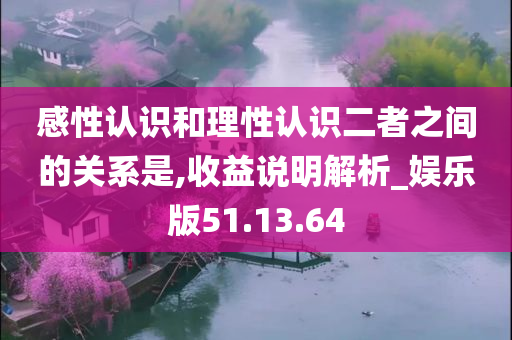 感性认识和理性认识二者之间的关系是,收益说明解析_娱乐版51.13.64