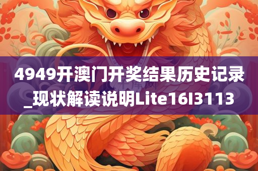 4949开澳门开奖结果历史记录_现状解读说明Lite16I3113