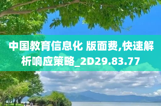 中国教育信息化 版面费,快速解析响应策略_2D29.83.77