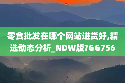 零食批发在哪个网站进货好,精选动态分析_NDW版?GG756