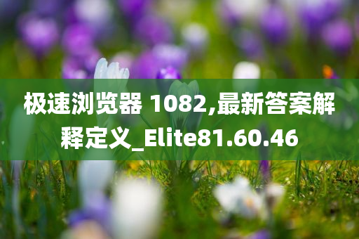 极速浏览器 1082,最新答案解释定义_Elite81.60.46