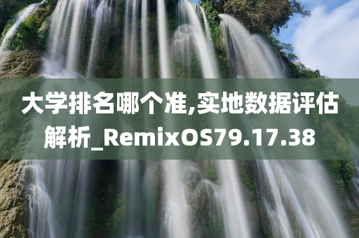 大学排名哪个准,实地数据评估解析_RemixOS79.17.38