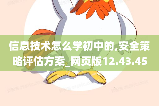 信息技术怎么学初中的,安全策略评估方案_网页版12.43.45