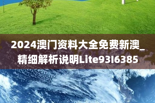 2024澳门资料大全免费新澳_精细解析说明Lite93I6385